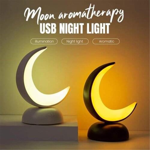 USB Recharge Moon Aromathe Lamp Warm Night Lamp Night Feeding Lighting With Bedroom Lamp convenient Home & Living Table Lamp