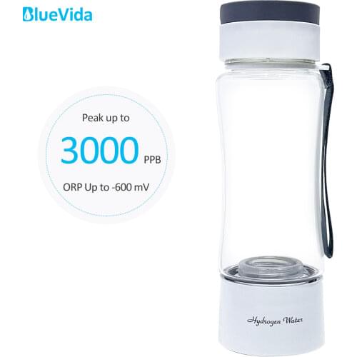 Sport/Travel Design DuPont 3000ppb Hydrogen Rich Water Generator 3 in 1 use with Inhalation tube self-cleaning SPE/PEM H2 maker