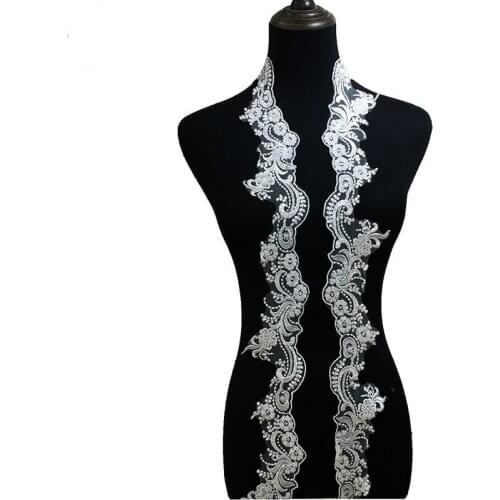 Embroidery Beaded Sequins Lace High-definition Wedding Neckline Clothing Sleeve Veil Headdress Accessories