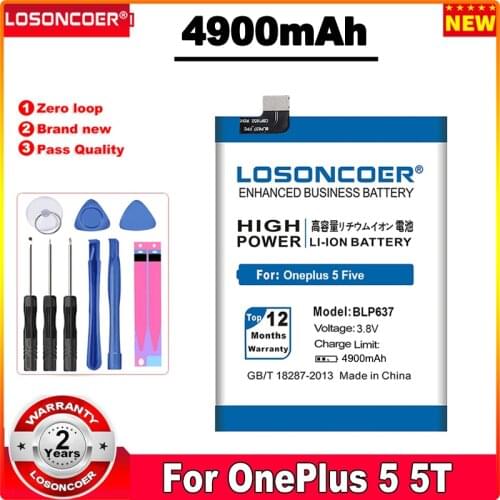 LOSONCOER OnePlus 5 Phone Batteries