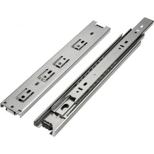 2.1inch Width 18inch Kitchen Cabinet Guides Rail Bearing Balls Wardrobe Drawer Slide