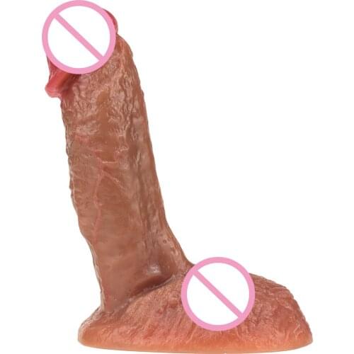 New Realistic Dildo Soft Big Dick Female Masturbator Suction Cup Penis Skin Feeling Liquid Silicone Dildos Lesbian Adult Sex Toy