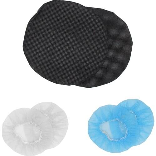 100Pcs Disposable Stretchable Earphone Covers Non-Woven Earphone Elastic Hygienic Cap, No Latex, Can Be Wholesale