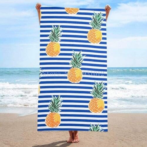 Personalized Printed Beach Towel Oversized Super Water Absorbent Large Pool Towel Ultra Soft Quick Dry Microfiber Bath Towels