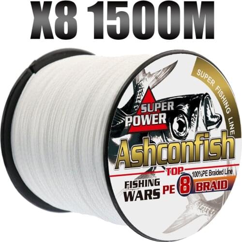 Top pe super 1500M braided lines fishing 8 strands strong big game multifilament fishing cord 6LB-300LB fishing rope 0.10-1.0mm