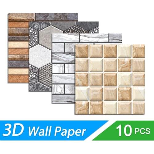 Self Adhesive Foam Wallpaper 3d Brick Wall Panel Living Room Brick Stickers Bedroom Kids Room Brick Papers Home Decoration