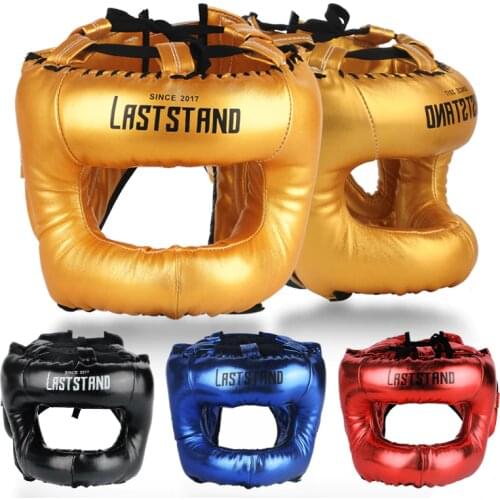 LASTSTAND Kick Boxing Sanda MMA Helmet Full Protection Free Combat Taekwondo Karate Sports Training Headgear Nose Head Protector