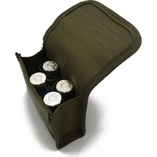 Tactical 10 Round Shotgun Shotshell Reload Holder Molle Pouch for 12 Gauge/20G Magazine Pouch Ammo Round Cartridge Holder