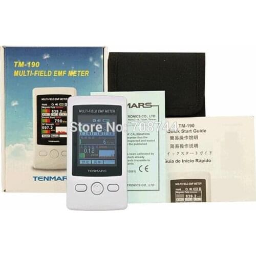 Tenmars TM-190 Multi-Field 3 axis EMF Meter with Magnetic Electric RF Field Strenght Digital TM190