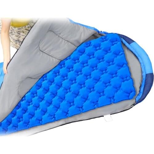 Outdoor Mat Furniture Bed Inflatable Sleeping Mat Outdoor Camping Ultralight Air Mattress With Pillow For Hiking Trekking