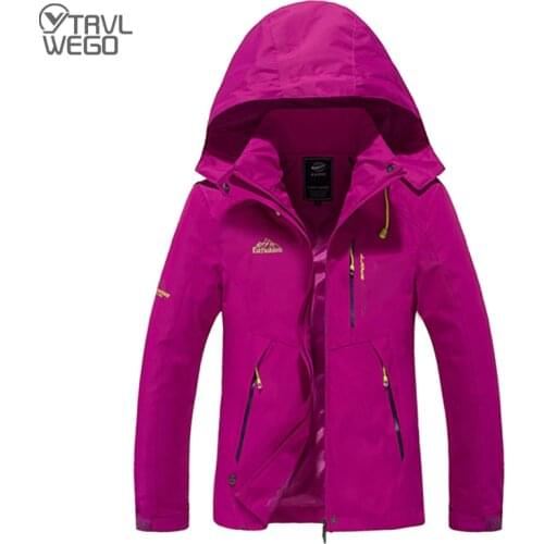 TRVLWEGO Men Women Waterproof Spring Tour Jacket Outdoor Camping Trip Trekking Travel Coat Fishing Windbreaker Hiking Clothing