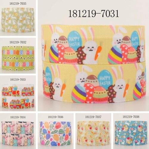 10yards -different sizes -cute cartoon ribbon Easter day printed Grosgrain ribbon
