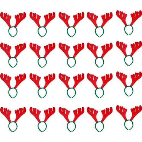 Long Antlers 12/20PCS Christmas Headband Christmas Gift Santa Claus Antler Head Buckle Adult Childrens Performance Props