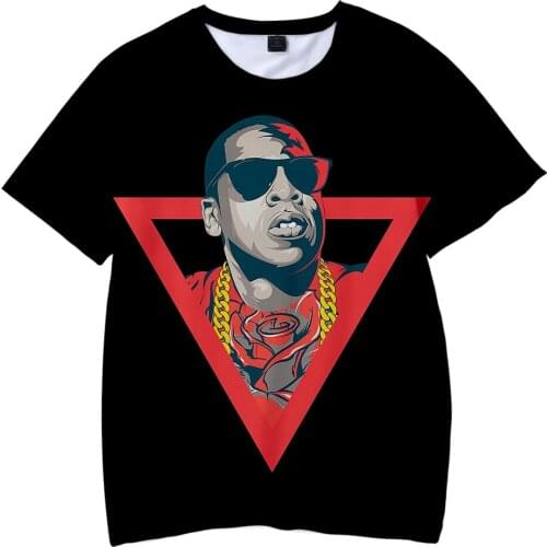 2021 Hot Sale Rapper JAY-Z 3D Printed Men/women T-shirts Summer Fashion Casual Harajuku Style Tshirt Streetwear Oversize Tops
