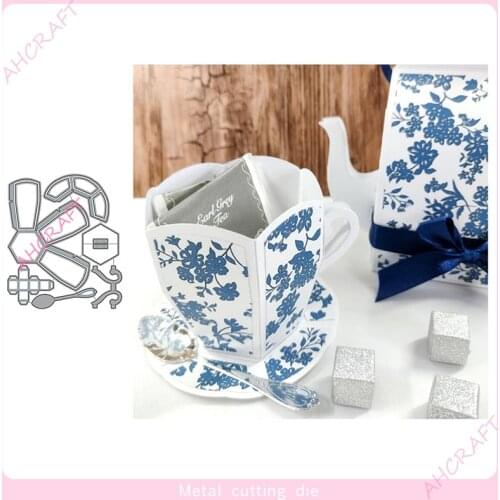 3D Cup Metal Cutting Dies for DIY Scrapbooking Photo Album Decorative Embossing Paper Card Crafts Die 2021