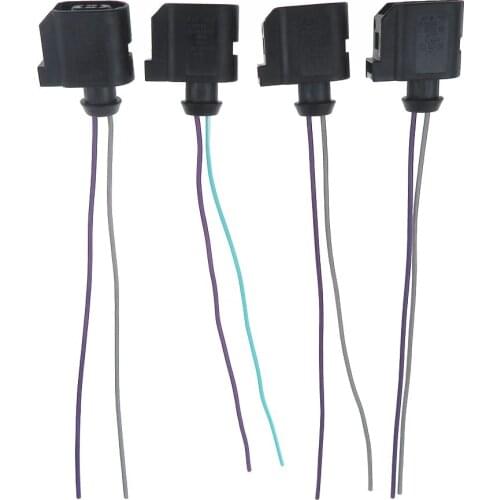 4 Pcs 2-Pin ABS Sensor Wiring Plug Pigtail Connector For VW POLO Audi A2 Skoda Seat 8E0973702 8E0 973 702