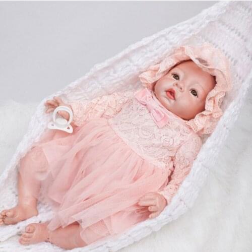 BeBe Reborn 22inch Soft Silicone Reborn Dolls Toys 55cm Lifelike Newborn Girl Baby Doll Juguetes Babies Birthday Gift Brinquedos