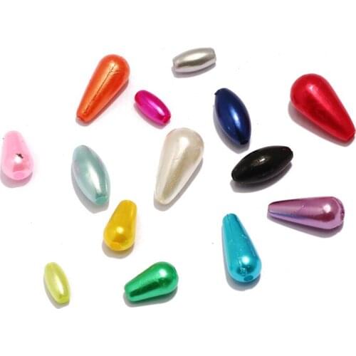 Beige White Colorful ABS Imitation Pearls Beads Acrylic Loose Spacer Beads For Diy Jewelry Making Findings Supplies