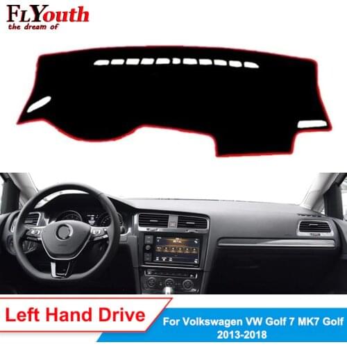 Car Dashboard Cover For Volkswagen Golf 7 MK7 Golf 2013 2014 2015 2016 2017 2018 Golf7 Dash Mat Dash Pad Carpet Anti-UV Non-slip