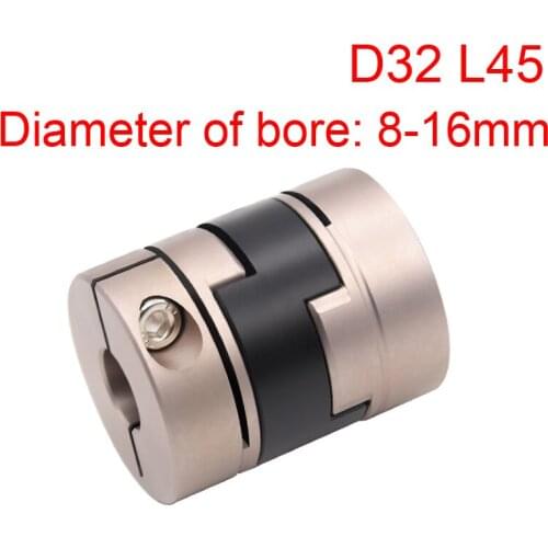D32 L45 8-16mm oldham coupling double slider coupling Oldhams coupling cross slide coupling Synchronous drive universal coupler