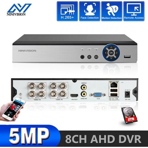 6in1 8ch*5MP AHD DVR Surveillance Security CCTV Video Recorder DVR Hybrid DVR For 5MP 2MP Analog AHD CVI TVI IP camera XMEYE
