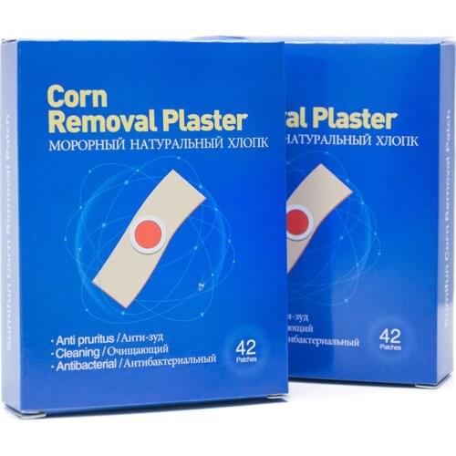 Hot 42Pcs/Box Feet Care Foot Medical Corn Remover Warts Thorn Plaster Patch Callus Removal Tool