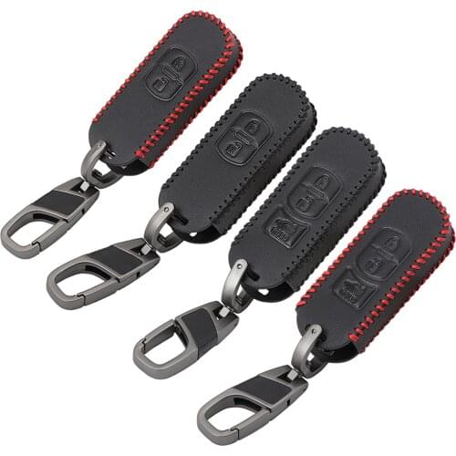 Wear-resistant Genuine leather Car Remote Key Case Cover For Mazda 2 3 6 Axela Atenza CX-5 CX5 CX-7 CX-9 2014 2015 2016