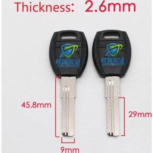 JF156 Dimple key embryo Double row inner milling slot Blank Key Blade Replacement Length 46mm(10pcs) Free Shipping