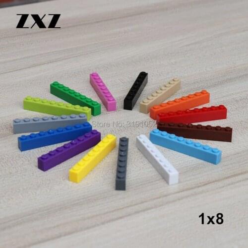 MOC Brick 1 x 8 High Building Blocks Classical DIY Car Accessories 3008 Enlighten Kids Toys Bricks 50 Pieces