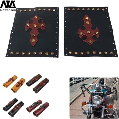 Motorcycle Front Fork Cover PU leather Fork Upper Gaiters/Wraps/Boots, 39mm-41mm, For Harley For Yamaha