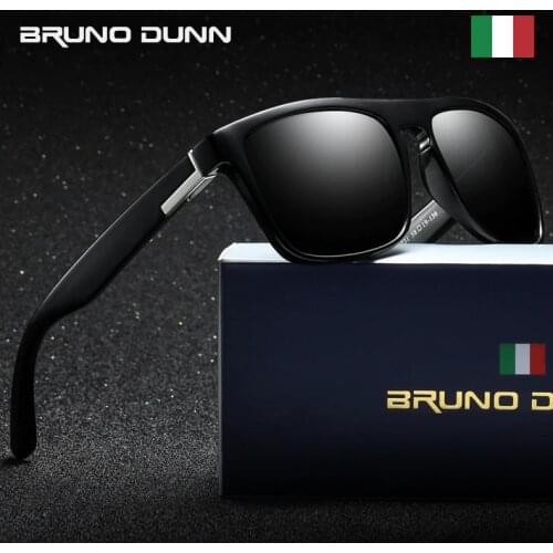 Bruno Dunn BRAND DESIGNER Classic Polarized Sunglasses Men Women Driving Square Sun Glasses Male zonnebril mannen lunette femme