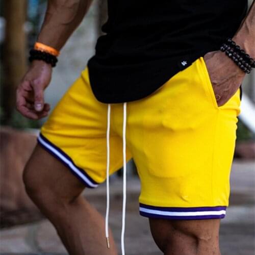 New Style Muscle Brothers Summer Sports Shorts Mens Quick Dry Fitness Training Pants 5 Cent Beach Basketball Pants