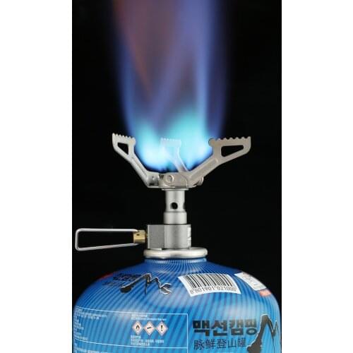 Portable Outdoor Camping Ultra-light Mini Gas Stoves Titanium Alloy Cooker Stov Picnic Aaptor Brs-3000 Propane Refill Adapter