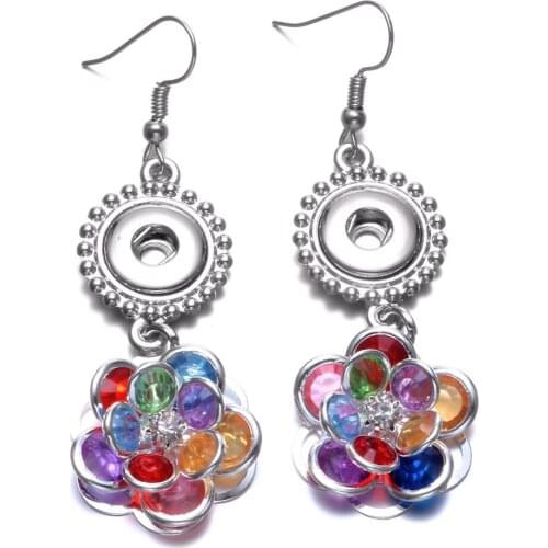 RoyalBeier Fashion Acrylic Flower Statement Earrings Ladies Bohemian Drop Dangle Earring for Women Wedding Jewelry Gifts
