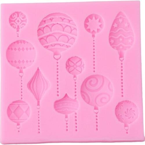 Christmas Gift Balloon Fondant Cake Silicone Mold Baking Tools Cake Chocolate Cake Mold Kitchen Accessories