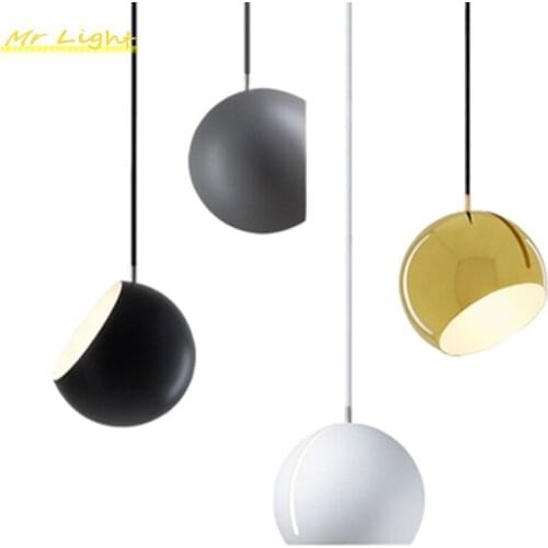 Modern LED Pendant Lights Lighting Hemisphere Pendant Lamp for Living Room Bedroom Cafe Bar Kitchen Hanging Lamp Decor Luminaire