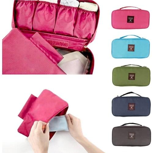 1Pc Bra Underwear Lingerie Travel Bag for Women Organizer Trip Handbag Luggage Traveling Bag Pouch Case Suitcase Space Saver Bag