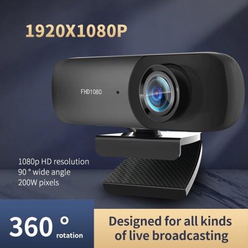TISHRIC C70 USB Webcam 1080P Full HD Web Camera With Microphone for Computer web Cam Webcam for PC Mini Camera with Cover