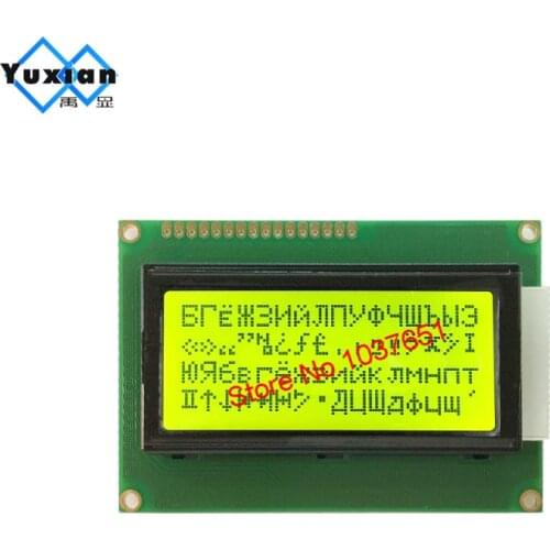 1604 16*4 character lcd display module russian cyrillic Font Language green LCM good quality