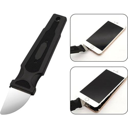 1pc Mobile Phone Curved LCD Screen Opening Pry Tools Ultra Thin Flexible Stainless Steel Pry Spudger Tool