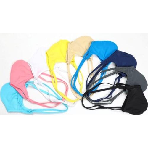 1 Pcs Mens Jockstrap Thongs Ice Silk Underwear G-Strings Thongs Sexy Penis Pouch Bikini Buttocks Hollow T-back Thong Underwear