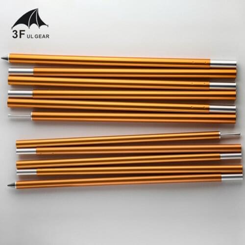 3F UL GEAR 2 pack High Quality Outdoor Ultralight 7075 Aluminium Alloy Sun Shelter Support Rod Pole tarp poles