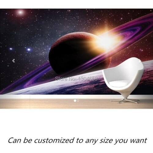 Free shipping custom mural Saturn Wallpaper Wall Mural large bedroom, living room TV backdrop wallpaper