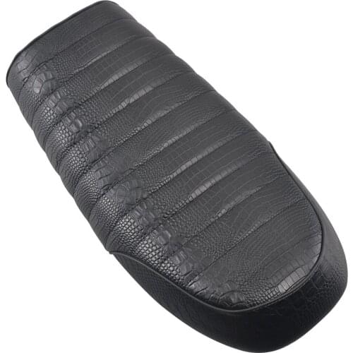 Black Vintage Cafe Racer Seat Retro Flat Pan Saddle For Harley Yamaha Honda CB CL350 CB400 Scramble Tracker Modern Classic