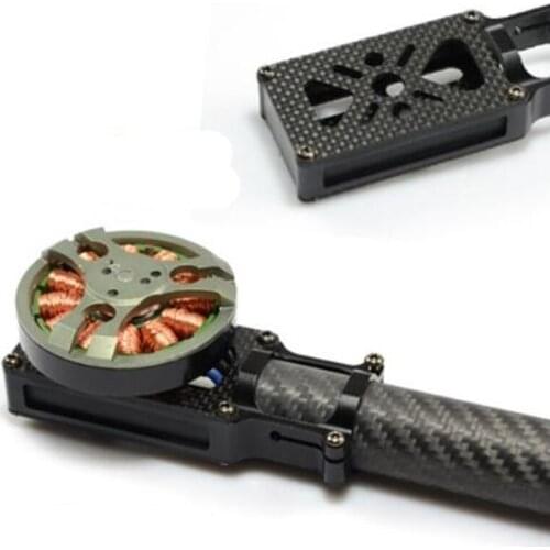 D25mm Motor Seat Carbon Plate Type 19-32mm Pitch Motor Mount Carbon Tube Connector Joint Adapter for RC Drone