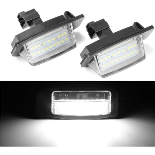 For Lancer Sportback 2008~2012 LED number License Plate Lights lamps For Mitsubishi OUTLANDER XL(CW) 2006-2012 Car accessories