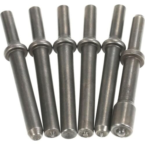 KKmoon 8-Piece Air Rivet Hammer Bit Set 40Cr Steel Smoothing Pneumatic Air Hammer Bits with Spring