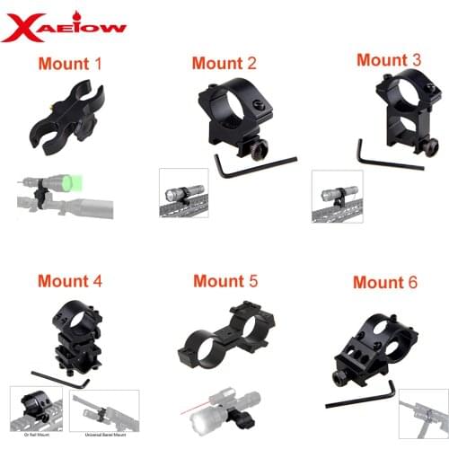 Barrel Mount Ring Rifle Scope Mounting Tools Mount Hunting Rifle Scope Mount For IR Light Night Vision Flashlight Torch