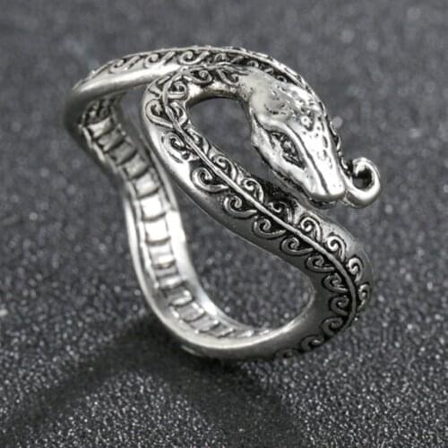 Punk Ring Male Snake Finger Rings Gothic Accessories for Men Women Female Bangtan Boys Jewelry Anillos