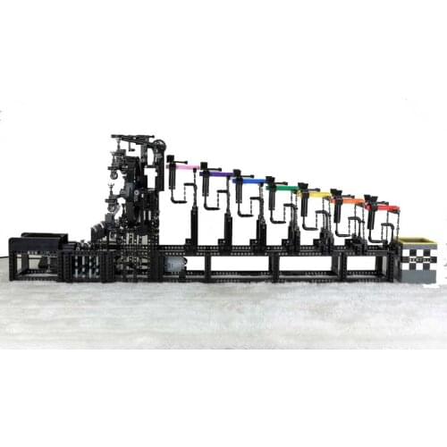 MOC Building BlocksTenggrity GBC Suspended Tension Oning Balance Stand Science Creative Power Model Electric Puzzle Toy Gifts